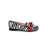 Dansi 5282 Cuir Blanc Noir Rouge