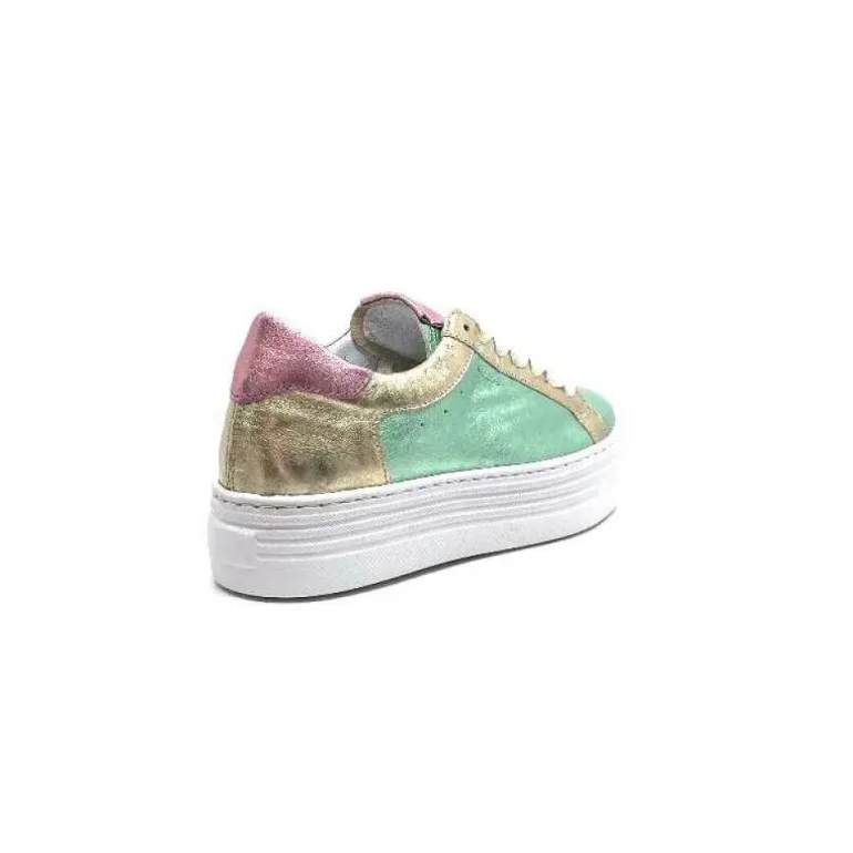 Elue Par Nous Nany Cuir Metal Vert