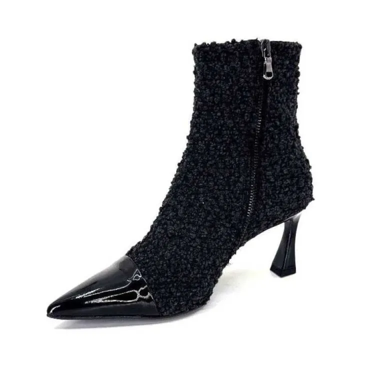 Enzo Di Martino Eli 716 Cuir & Textile Noir