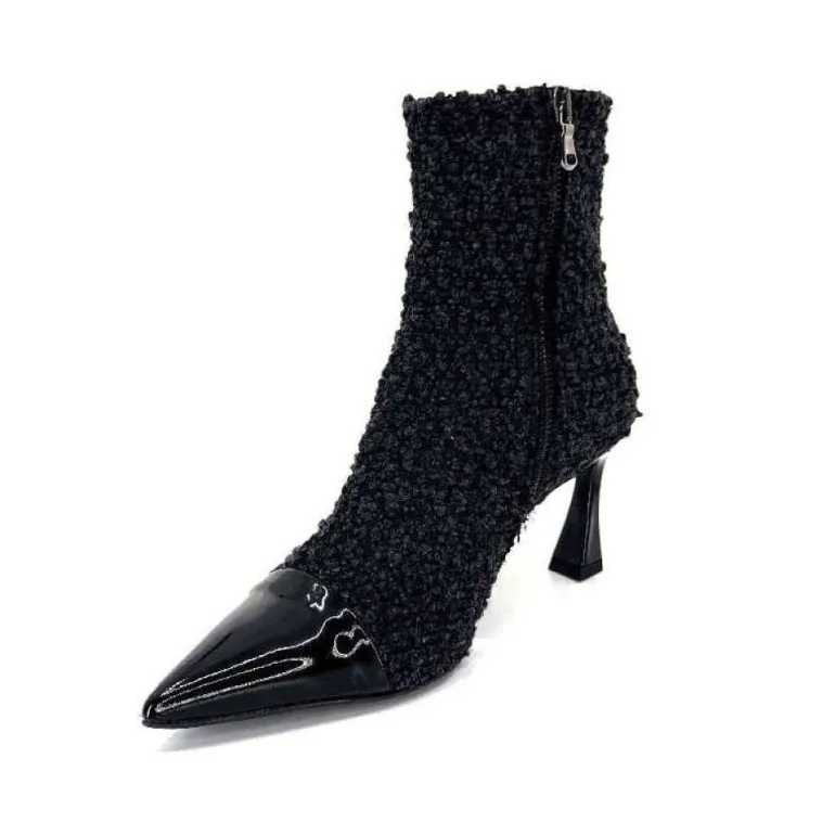 Enzo Di Martino Eli 716 Cuir & Textile Noir