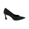 Enzo Di Martino Eli 715 Textile Noir Cuir Vernis Noir