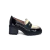 Hispanitas Chi 232965 Everest Cuir Vernis Noir Cuir Vert & Beige