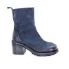 Ivoire 7753 Cuir Daim Bleu Marine