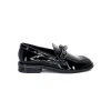 Ivoire 77502 Falconi Cuir Vernis Noir