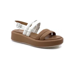 Ivoire 2056 Yara Cuir Marron & Blanc