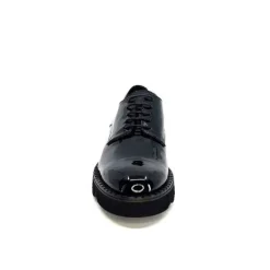 Ivoire B038 Cuir Vernis Noir