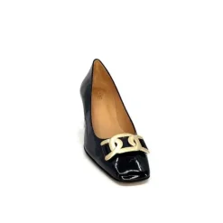 Ivoire Ch732 Cuir Vernis Noir