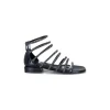 Ivoire E35.008 Cuir Noir Strass