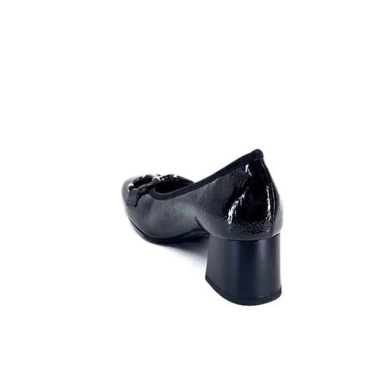 Ivoire 7E4906 Iv Cuir Vernis Noir