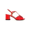 Ivoire F2295 Venezia Cuir Vernis Rouge