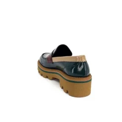 J.Hay 1128 Cuir Glacee Vert Noir Bordeaux