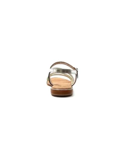 Les Tropeziennes Hoctavy Cuir Strass Argent