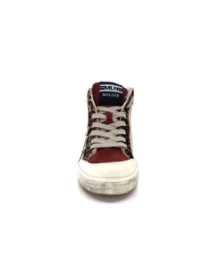Meline Nkc320 Cuir Nacre Nude Daim Rouge Paillette Noir