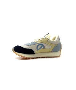 No Name Punky Jogger Daim Bleu Textile Beige
