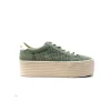No Name Spice Sneaker Cuir Vert D'Eau