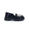 We Do 11244 Cg Cuir Noir & Vernis Blanc